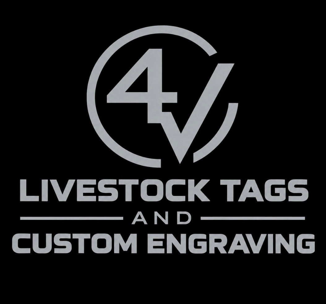 4V Livestock Tags & Custom Engraving